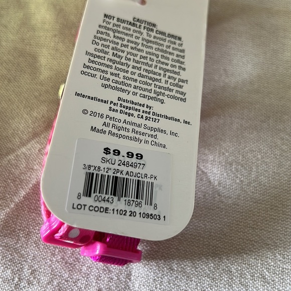 Donating!!!2 Pink Bond & Co. Small Dog Collars - Picture 7 of 8